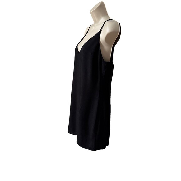 Reformation Marlowe Size Medium Black Mini Dress With Slit $198 - Picture 5 of 11